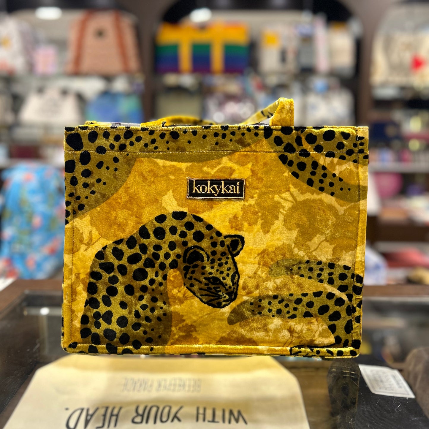 The JUNGLE LEOPARD π KOKYKAI BOOK TOTE