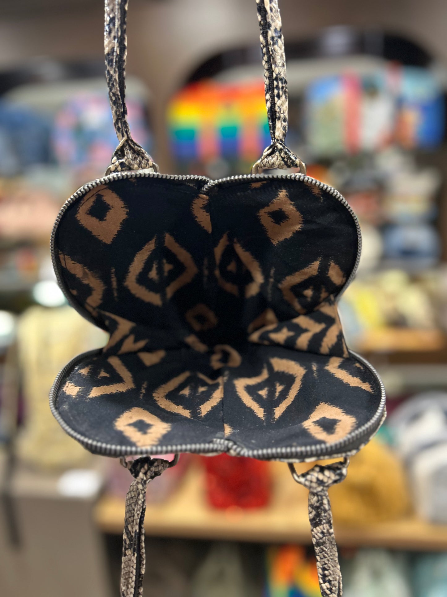 Vegan Python kokykai Love Heart Handbag