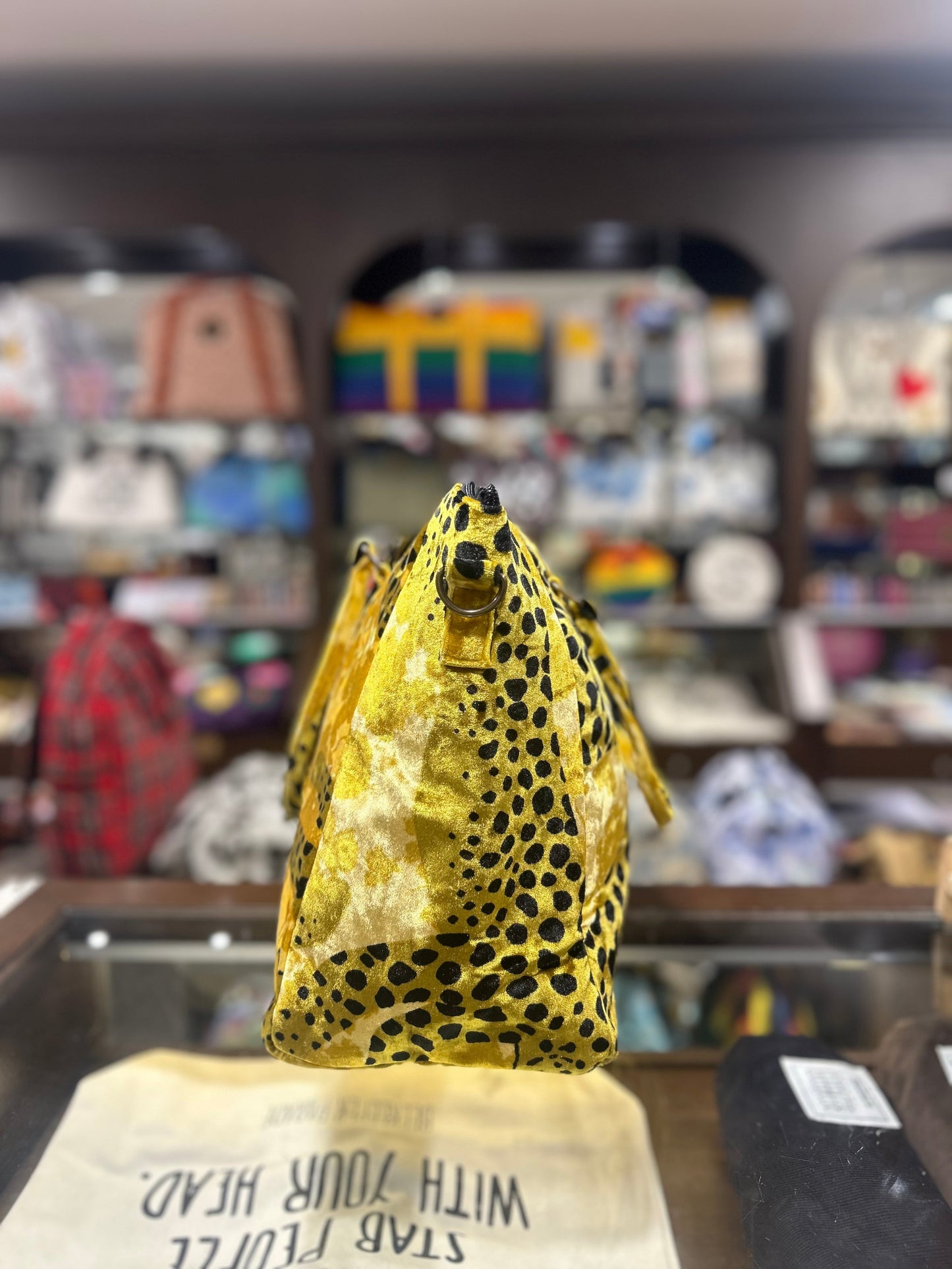 The JUNGLE LEOPARD 🐆 KOKYKAI LOTUS HANDBAG