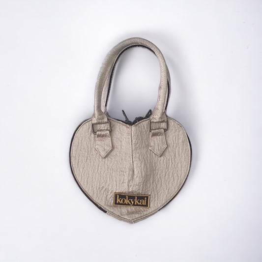 Pebble Grain kokykai Love Heart Handbag