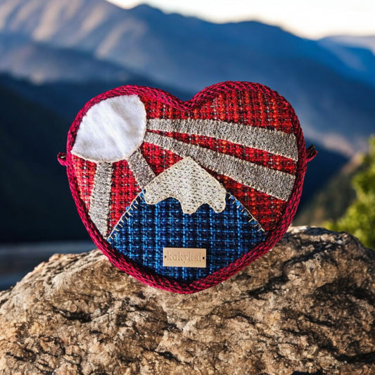 Mountain Dawn ⛰️ kokykai Love Heart Handbag 2.0